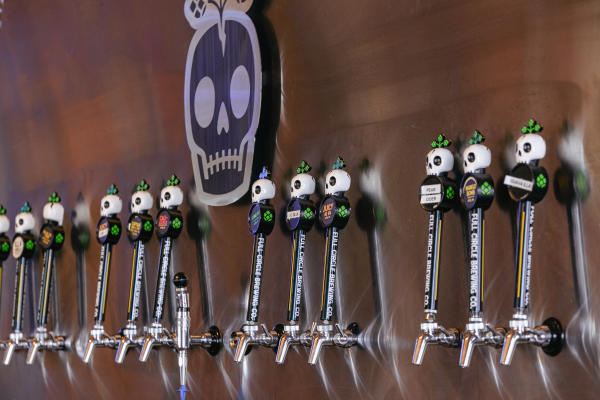 Spigots with skull heads as the handles
