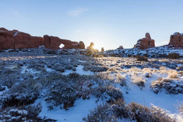 Arches-National-Park-in-Winter