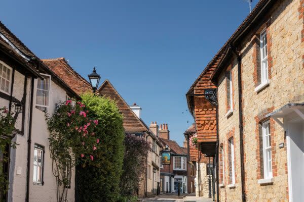 View of Wool Lane in Midhurst