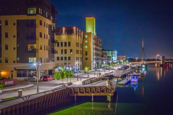 Downtown Green Bay River view