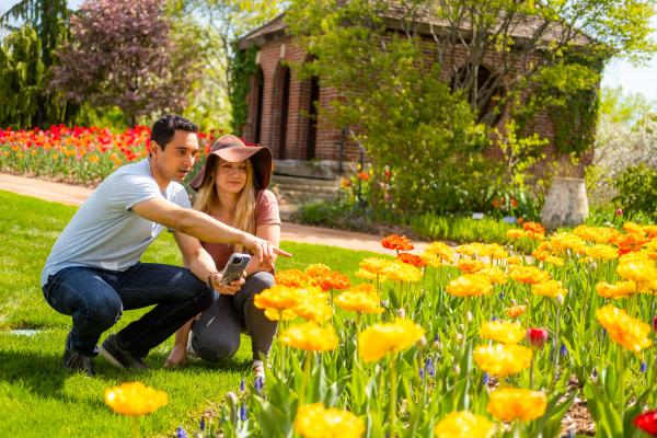 Couple at Green Bay Botanical Gardens