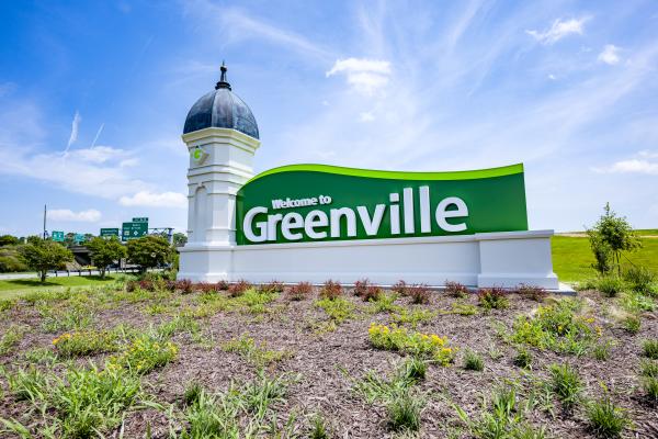 Welcome to Greenville Sign