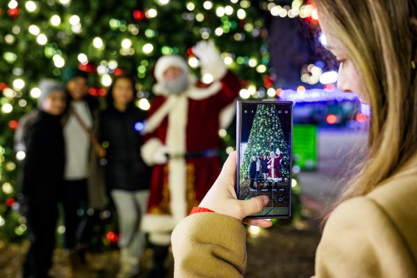 Greenville Tree with Santa
