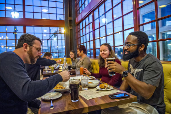 friends dining