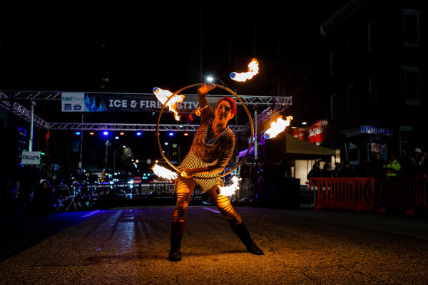 Ice & Fire Festival Fire Dancer