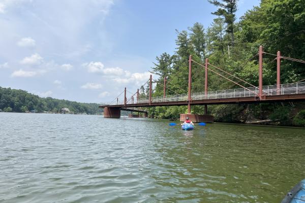 Kayaking on Lake Hickory