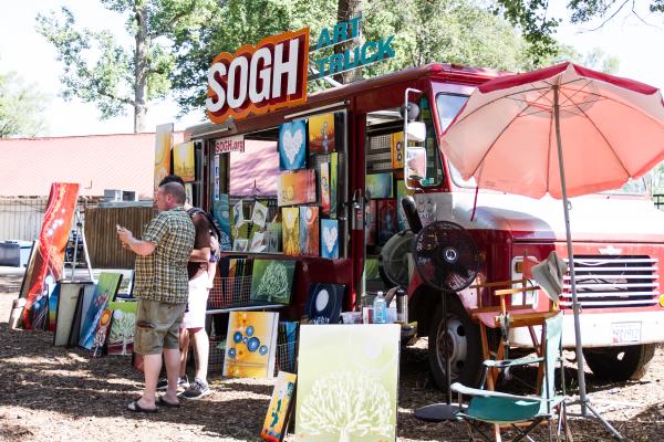Vendor with cool truck at The Columbia Festival of the Arts