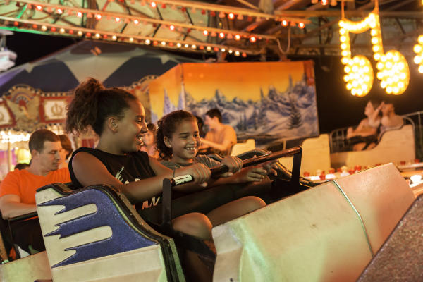 Fun on a ride at the Howard County Fair
