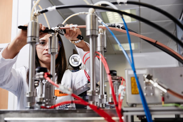 Person working in a laboratory