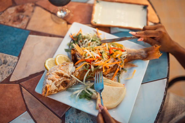 Fish and Bammy in Port Royal