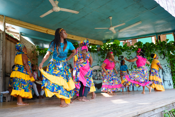 Community Tourism - Dancing at Charles Town Maroon Village