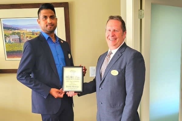 Bobby Bissessar Heart of Hospitality Award