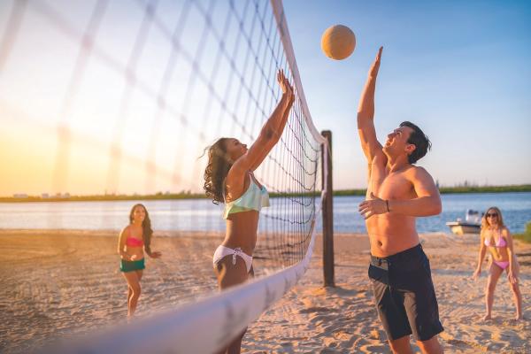 Volleyball on Golden Nugget Beach