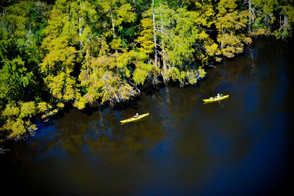 Kayaking in Lake Charles