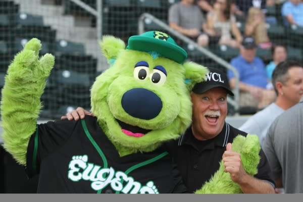 Eugene Emeralds Sluggo at PK Park