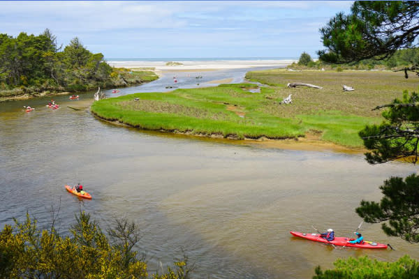 Kayaking on the Siltcoos River