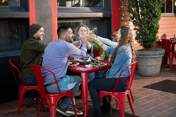 Dining Outdoors at NW Burgers