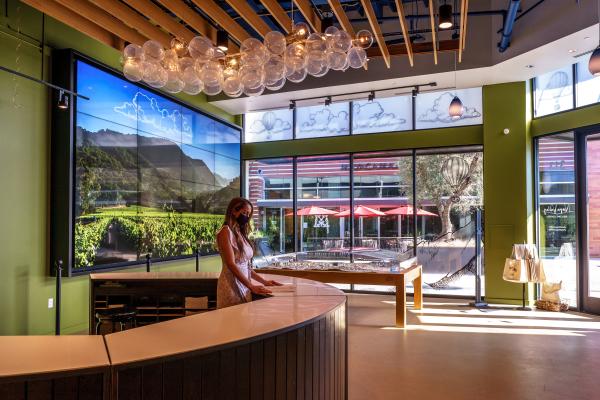 Napa Valley Welcome Center video wall