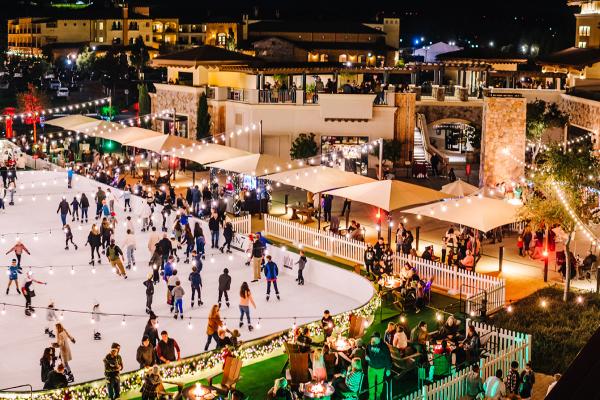 The Meritage Resort and Spa holiday ice skating rink cropped