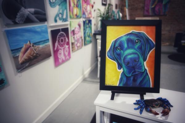 colorful dog picture