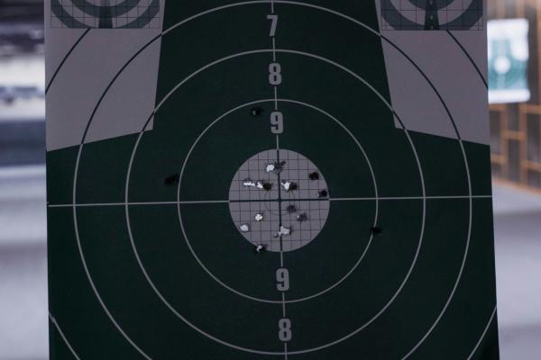 Indoor Gun Range target