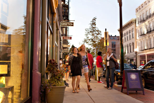 Shopping on Vine Street, over the rhine OTR