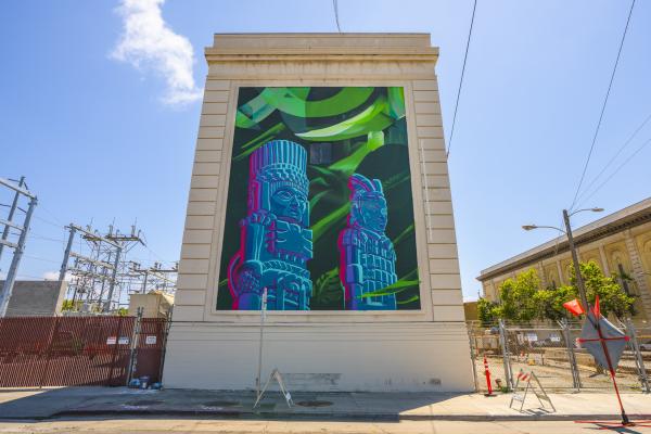 "Know Your Ancestors" Mural painted for Oakland Mural Festival