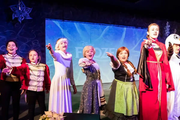 Disney frozen Characters on stage