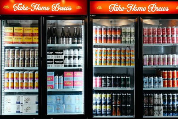 Take-Home Brews in coolers at Stonecloud Brewing Company