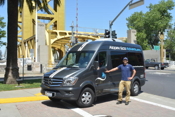 Jose Aguilar of Alopex Eco Adventures tour company in Sacramento
