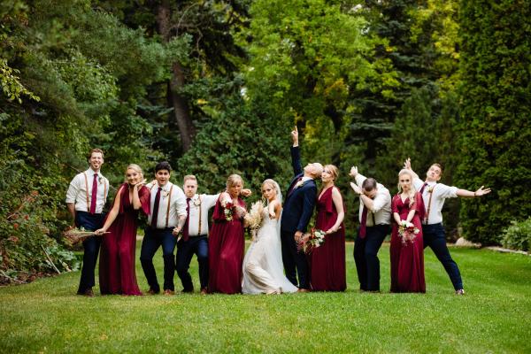 Forestry Farm wedding party