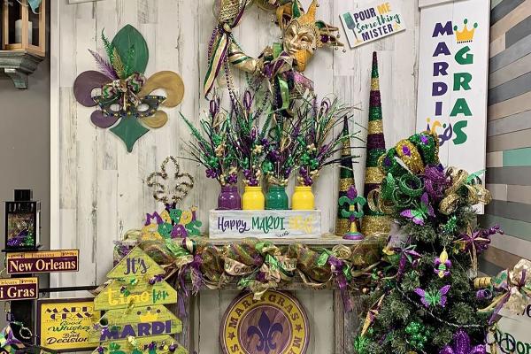 Hammer & Stain Mardi Gras display cropped