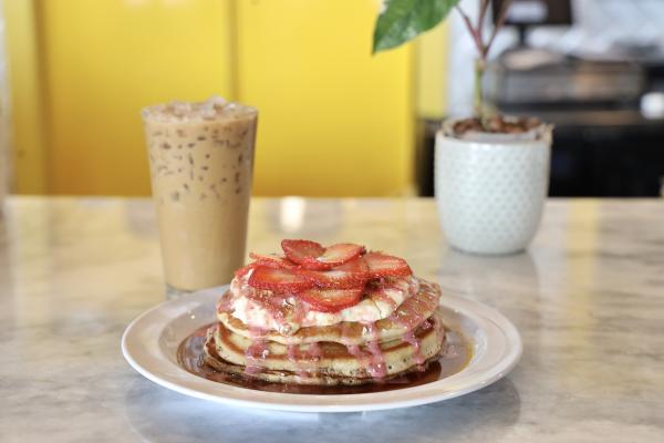 Savory waffles at The Rouxpour.