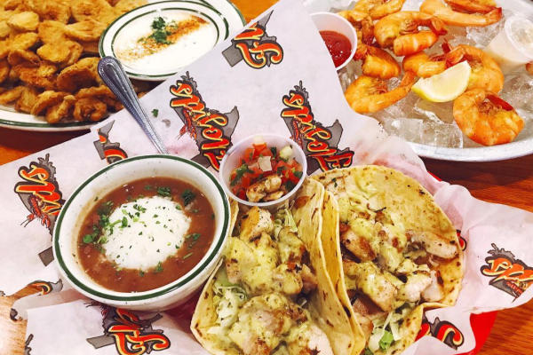 Fish tacos, shrimp, and more at Floyd's in Sugar Land.