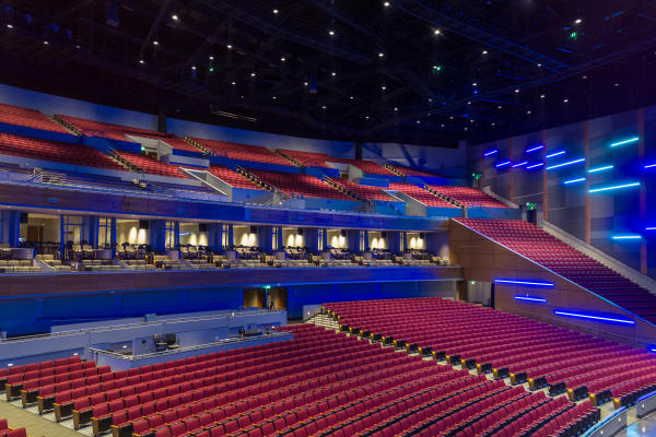 Interior view of the Smart Financial Centre at Sugar Land.