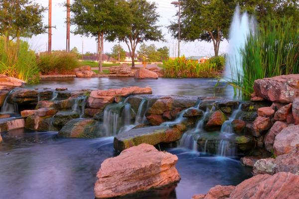 Water feature at Oyster Creek Park