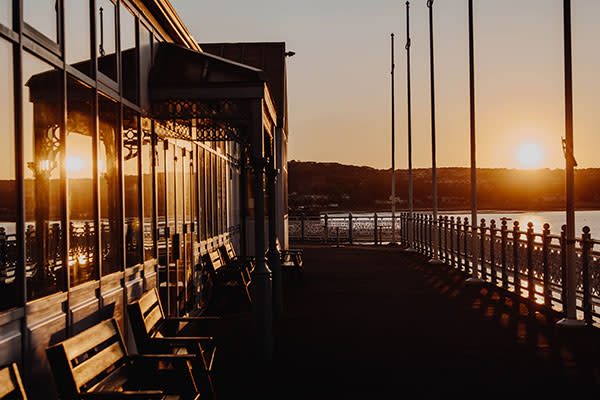 Sunset as viewed from Mumbles Pier