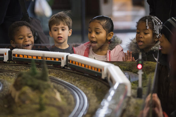Kids with Train_History Museum