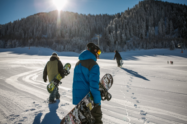 snowboarding crystal mountain