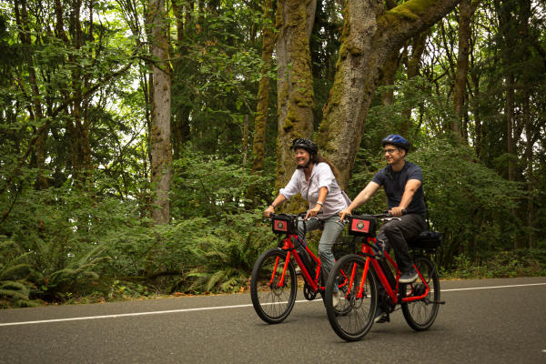 Bicycling in Point Defiance Park