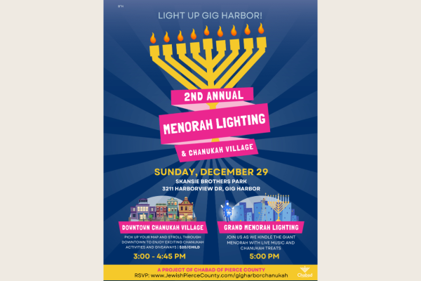 menorah lighting and chanukah village 2025