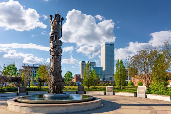 Tower of Reconciliation at John Hope Franklin Reconciliation Park