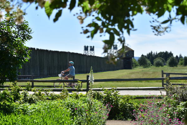 Biker at Fort Vancouver