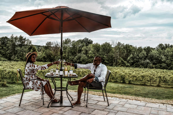 Couple at Shelburne Vineyard