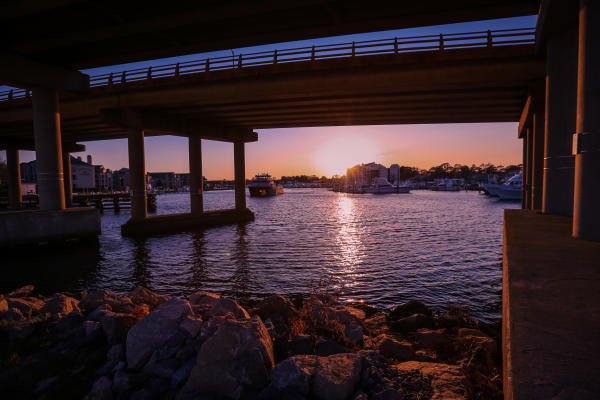 Rudee Inlet at Sunset