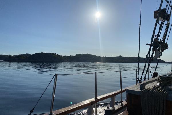 utsikt fra skonnerten AIDA