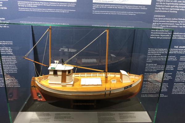 Båt på Flekkefjord museum