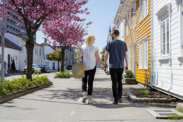 Posebyen old town in Kristiansand, Southern Norway