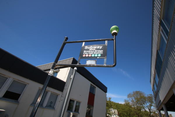 Skilt i Vanse sentrum