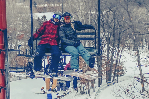 Couple on Chairlift